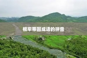 根牢蒂固成语的拼音