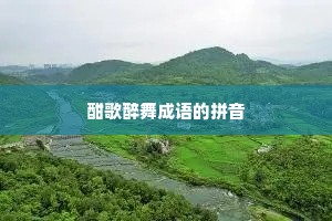 酣歌醉舞成语的拼音