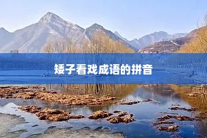矮子看戏成语的拼音