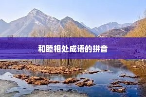 和睦相处成语的拼音