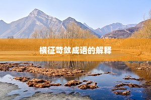 横征苛敛成语的解释