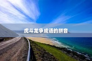 虎斗龙争成语的拼音