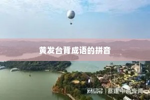 黄发台背成语的拼音
