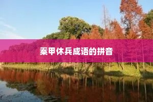 案甲休兵成语的拼音