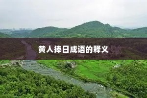 黄人捧日成语的释义