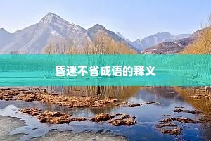 昏迷不省成语的释义