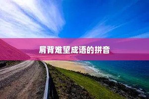 肩背难望成语的拼音