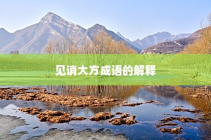 见诮大方成语的解释