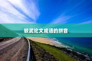 较武论文成语的拼音