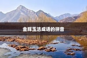 金辉玉洁成语的拼音