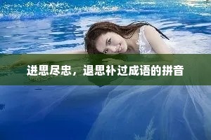 进思尽忠，退思补过成语的拼音