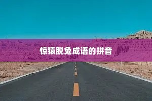 惊猿脱兔成语的拼音