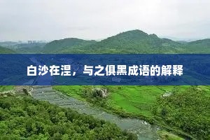 白沙在涅，与之俱黑成语的解释
