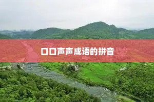 口口声声成语的拼音