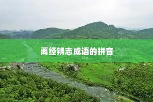 离经辨志成语的拼音