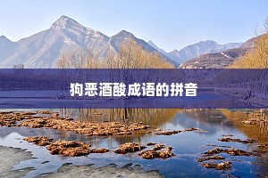 狗恶酒酸成语的拼音