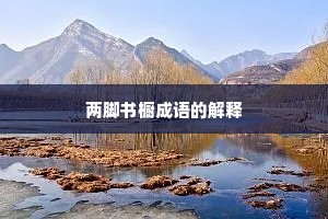 两脚书橱成语的解释