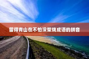 留得青山在不怕没柴烧成语的拼音