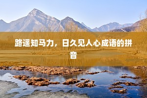 路遥知马力，日久见人心成语的拼音