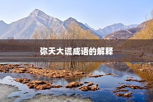弥天大谎成语的解释