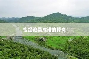饱经沧桑成语的释义