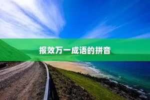 报效万一成语的拼音