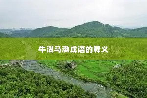 牛溲马渤成语的释义