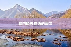 暴内陵外成语的释义