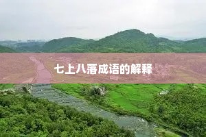 七上八落成语的解释