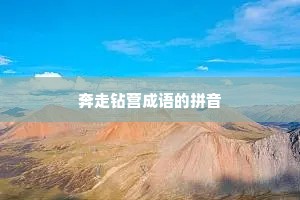 奔走钻营成语的拼音