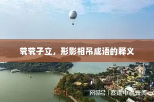 茕茕孑立，形影相吊成语的释义