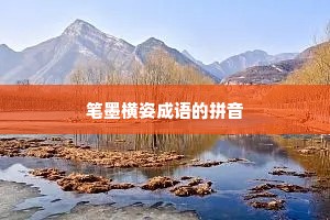 笔墨横姿成语的拼音