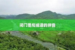 闭门觅句成语的拼音