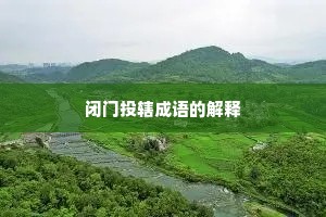 闭门投辖成语的解释