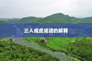 三人成虎成语的解释