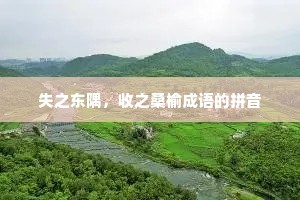 失之东隅，收之桑榆成语的拼音