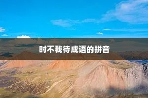 时不我待成语的拼音