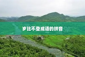 岁比不登成语的拼音