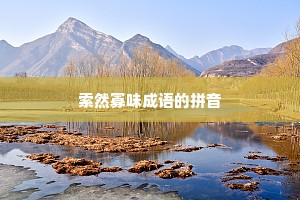 索然寡味成语的拼音