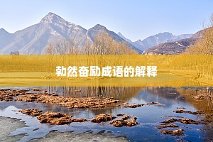 勃然奋励成语的解释