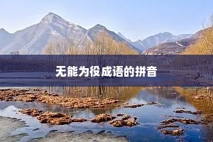 无能为役成语的拼音 无能为役成语的拼音