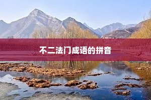 不二法门成语的拼音