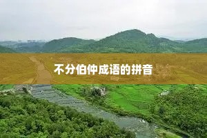不分伯仲成语的拼音
