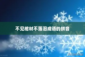 不见棺材不落泪成语的拼音