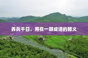 养兵千日,用在一朝成语的释义 养兵千日,用在一朝成语的释义