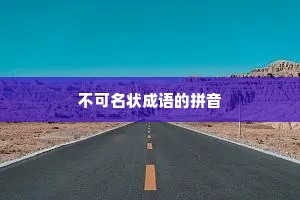 不可名状成语的拼音