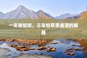 一年被蛇咬，三年怕草索成语的解释