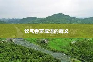 饮气吞声成语的释义 饮气吞声成语的释义