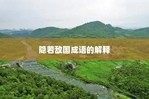 隐若敌国成语的解释 隐若敌国成语的解释