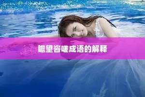 瞻望咨嗟成语的解释 瞻望咨嗟成语的解释